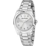 MASERATI Orologio Donna in Acciaio, Solo Tempo, Analogico, 35 mm, Collezione VELOCITA', Cristalli - R8853152503
