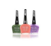 Masglo Evolution Evolution Nail Polping Super Bowl Set 3 Pocc Flandesi di colore diverso - NO durata della lampada U/V fino a 12 giorni