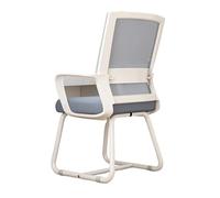 Mash Computer Desk sedia con braccio Supporto comodo sedia da ufficio per adulti Progettazione ergonomica traspirante per lo studio di lavoro e conferenza sedia da ufficio bianco per il lavoro da