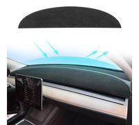 MASHA Copertura per cruscotto per Tesla Model 3/Y, Tappetino per cruscotto in Flanella Compatibile con Tesla Model Y Model 3 2017-2021 2022 2023, Accessori Decorativi per Interni Auto, Nero