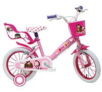 Masha E Orso, Bicicletta Bambina, Rosa, Bianco, misura 14"