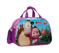 Masha e Orso in The Wood 4733251 Borsa da Viaggio, 24.64 litri, Poliestere, Rosa