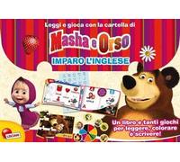 Lisciani 07593 - Leggi e gioca con la cartella di Masha e Orso l'inglese
