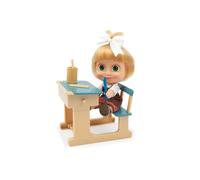 MASHA & THE BEAR - Playset Classe e Bambola Masha Alta 12 Cm, Classe Scuola con Lavagna Magica e Accessori, Bambola Della Serie Masha E Orso, Per Bambini Dai 3 Anni