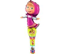 Masha Palloncino Shake Grabo. Palloncini per feste per bambini a tema Masha e Orso. 23x62cm