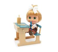 MASHA & THE BEAR - Playset Classe e Bambola Masha Alta 12 Cm, Classe Scuola con Lavagna Magica e Accessori, Bambola Della Serie Masha E Orso, Per Bambini Dai 3 Anni