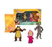 MASHA & THE BEAR - Set Composto Da 3 Personaggi Di Masha & Orso Alti dai 5 Ai 7 Cm Ed 1 Esclusivo A Sorpresa, Per Bambini A Partire Dai 3 Anni