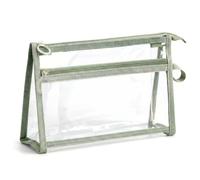 MashaLanti Astuccio trasparente per esami, 24 x 6 x 17 cm, elegante e pratico, Grenn, 24*6*17cm / 9.4 x 2.4 x 6.7 in, Organizer per borse