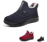 MASHANGGOU Stivali caldi ortopedici da donna, impermeabili, anti-scivolo per l'inverno, leggeri, per le donne, comodi e isolati, Blu, 39 EU