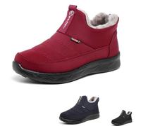 MASHANGGOU Stivali caldi ortopedici da donna, impermeabili, anti-scivolo per l'inverno, leggeri, per le donne, comodi e isolati, Ret, 40 EU