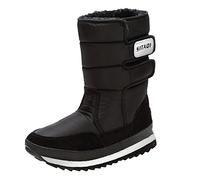 Mashaouyo Donne Uomini Stivali Da Neve Impermeabili Dopo Sci Stivali Da Neve Per Uomo - Caldo Per L'Esterno E L'Inverno, Nero , 45 EU