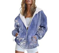 Mashaouyo Felpe con cappuccio con zip per le donne sport del Regno Unito, felpe con cappuccio da donna con cappuccio da donna felpe da donna maglione a maniche lunghe felpa oversize da donna giacca
