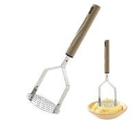 Masher di patate manuali - 9.45x3.15in Smasher di verdure per facile preparazione alimentare, design ergonomico con funzione professionale, utensile da cucina per patate, frutta, verdura, metallo, uso