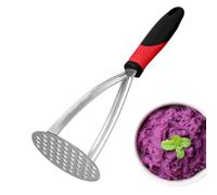 Masher di patate - Smasher di patate | Masher a mano in acciaio inossidabile | Struttura cucina di schiaccia per cibo | Strumento cucina di maschere integrato | Smasher di cibo per fagioli, patate dol