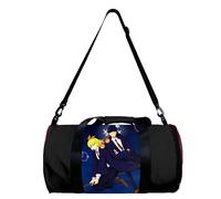Mashle: Magic and Muscles - Borsa da palestra a forma di anime, per sport e palestra, motivo: Mash Burnedead/Lemon Irvine, borsa da viaggio cilindrica, Tipologia 15., 49*26*26cm