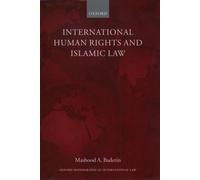 Mashood A. Baderin International Human Rights and Islamic Law (Copertina rigida)