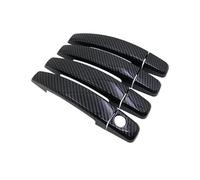 MASHRGX Fibra Di Carbonio Nera Per Opel Per Astra J 2010 2011 2012 2013 2014 2015 Copri Maniglia Portiera Auto Adesivi Decorazioni Accessori Auto(Handle 4 Door)