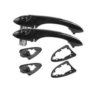 MASHRGX Maniglia Esterna Portiera Parti Accessori Per X5 E53 2005 2000~2006 Auto Sinistra Destra Anteriore Esterno Maniglia Esterna Portiera On-off Nero(2pc right hand drive)