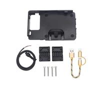 MASHRGX Staffa Adattatore Supporto Per Ducati Per Multistrada 950 1200S 1200 Per Enduro 2015 2016 2017 Smart Phone Montaggio Di Navigazione Di Montaggio(Black Adapter Holder)