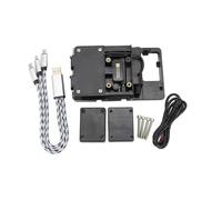 MASHRGX Staffa Di Navigazione Per Telefono Cellulare Per DUCATI Per MULTISTRADA 1200 2010 2011 2012 Staffa Di Ricarica USB Per Moto(Black Phone Stand)