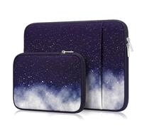 MasiBloom 2 in 1 Set custodia per laptop MacBook Neo/Air 13 pollici | M1-M5, borsa orizzontale e mini sacchetto, organizer per cavi di ricarica, accessori portatili (set - Night Star)