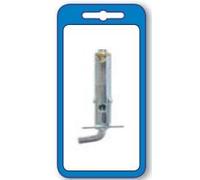 MASIDEF - 6 MINI TASSELLI ACCIAIO GANCIO CORTO - 6X30 MM