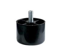 Masidef 6771440 Piedino In Plastica D60H40 mm Con Perno Filettato M10 x 30 Colore Nero