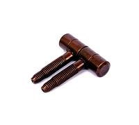 Masidef Anuba Bronzed Tornite Cerniere 2-Pezzi, 9 mm Diametro