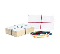 MASIDEF Elastici Legapacchi a X Multiuso, per Libri, Chiusura Scatole, Pacchi, Resistenti e Versatili, Colori Assortiti