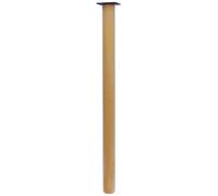 MASIDEF Gamba Tavolo Cilindrica, Diametro 62, H. 750 mm, Legno Naturale, 62 x 750 mm