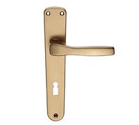 MASIDEF Home System DY733316M Maniglia per Porta Interna, Serie Thea, Foro Chiave Interasse 90 mm, Alluminio Bronzato