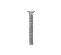 Masidef IN00106 Viti Per Metallo Testa Piana Svasata, Inox, 6 x 40 mm, 6 Pezzi
