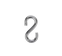 Masidef IN01364 In01364 -Inox-Tec, 2 Ganci A"S" In Inox Per Catene mm 4 x 32