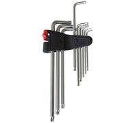 (TG. nessuno) Chiavi a brugola in Acciaio Cromo Vanadio, Torx con foro centrale