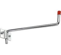 Masidef member of the würth group DY222029 Gancio Diritto a Parete zincato, Girevole 60 x 215 x 50 mm, Grigio, 215 x 60 x 55 mm, Set di 10 Pezzi