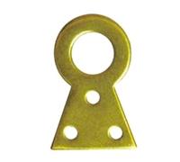 MASIDEF N°2 Ferro Ottonato Attaccaglie Fisse 8-Pezzi