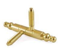 Masidef R01035 Mobilia-2 Cerniere Tornite Con Testina"Anuba" D. 16 mm Ottonate