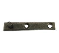 Masidef R01198 Guarnitura/Perni Dritti Con Piastrina In Ferro Lucido, 60 mm, 4 Pezzi