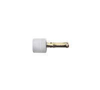 Masidef R06124 2 Fermaporta Plastica Bianco Con Tassello In Acciaio 25 mm