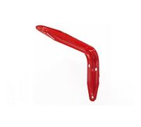 MASIDEF Reggimensola in Ferro Laccato, Colore Rosso, Misura 180x340 mm, Carico Max 45 kg per Coppia di Reggimensole, 1 pezzo
