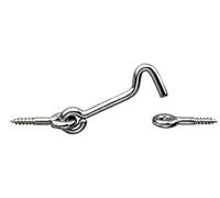 Masidef Zincati Ganci con Occhiolo 4-Pezzi, 4.2 x 80 Taglia