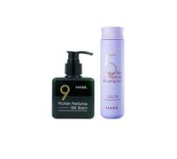 Masil - Protein Perfume Silk Balm - 180ml (1ea) + 5 Salon No Yellow Shampoo - 300ml (1ea)Set