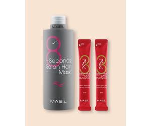 Masil Set di prodotti per la cura dei capelli 8Seconds Salon Hair Mask Set - 350 ml, 8 ml, 8 ml