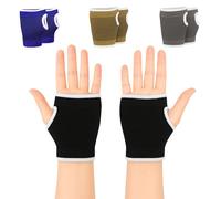 MASIOR Manicotto di supporto elastico a compressione per uomini e donne, supporto per mano per sport, medico come tunnel carpale, artrite, tendinite, sollievo dal dolore e fastidio al polso (nero)