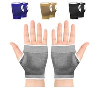 MASIOR Manicotto di supporto elastico a compressione per uomini e donne, supporto per mano per sport, medico come tunnel carpale, artrite, tendinite, sollievo dal dolore e fastidio al polso (grigio)