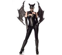 Mask Paradise 80148 - Costume da Bat Girl Fighter 80148, Taglia XL, Colore: Nero