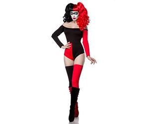 Mask Paradise Atixo Crazy Harley - Set costume - rosso/nero, taglia Atixo:M