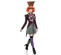 Mask Paradise Costume da Halloween da donna Insane Hatter in PES di colore colorato, taglia: M, 80136-071-025