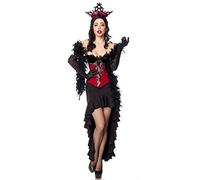 Mask Paradise Mask Paradise-80152-021-025 Hot Burlesque Queen 80152-Costume di Carnevale Colore: Rosso, m, 80152