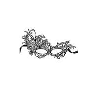 Maskarade - Maschera morbida in pizzo, ricamata, asimmetrica